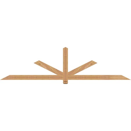 Ekena Millwork Kennewick Timber Gable Bracket, Western Red Cedar, 96"W x 24"H x 1 1/2"D x 3 1/2"F, 6/12 Pitch GBW096X24X0204KEN00SWR